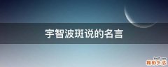 宇智波斑说的名言