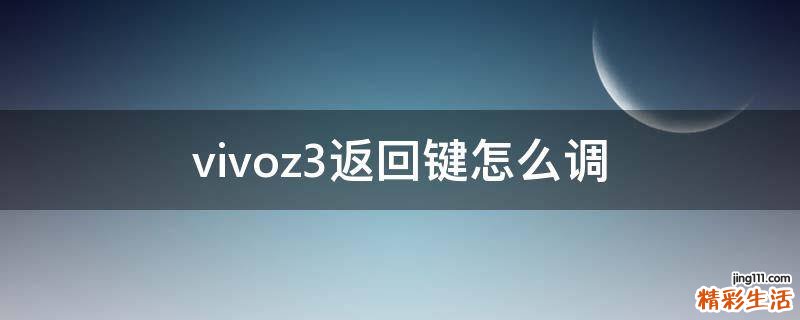 vivoz3返回键怎么调