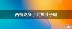 西梅吃多了会拉肚子吗