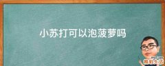 小苏打可以泡菠萝吗