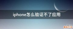 iphone怎么验证不了应用