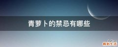 青萝卜的禁忌有哪些