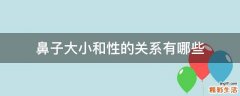 鼻子大小和性的关系有哪些