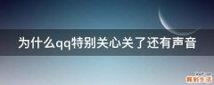 为什么qq特别关心关了还有声音