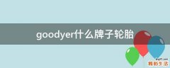 goodyer什么牌子轮胎