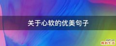 关于心软的优美句子