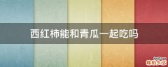 西红柿能和青瓜一起吃吗