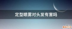 定型喷雾对头发有害吗