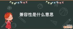 兼容性是什么意思