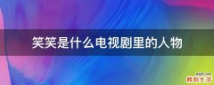 笑笑是什么电视剧里的人物