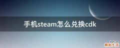 手机steam怎么兑换cdk