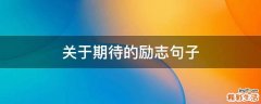 关于期待的励志句子