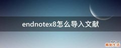 endnotex8怎么导入文献
