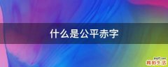 什么是公平赤字