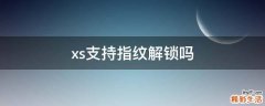 xs支持指纹解锁吗