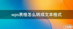 wps表格怎么转成文本格式