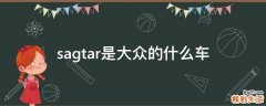 sagtar是大众的什么车