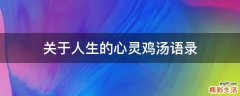 关于人生的心灵鸡汤语录