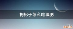 枸杞子怎么吃减肥