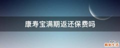 康寿宝满期返还保费吗