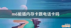 m6能插内存卡跟电话卡吗