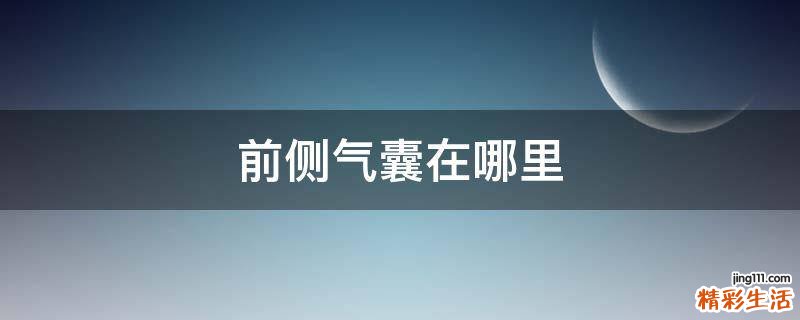 前侧气囊在哪里