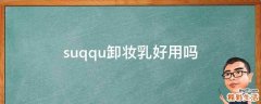suqqu卸妆乳好用吗
