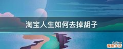 淘宝人生如何去掉胡子