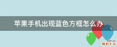 苹果手机出现蓝色方框怎么办