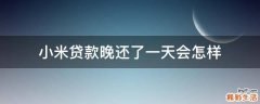 小米贷款晚还了一天会怎样