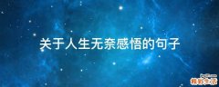 关于人生无奈感悟的句子