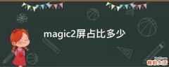 magic2屏占比多少