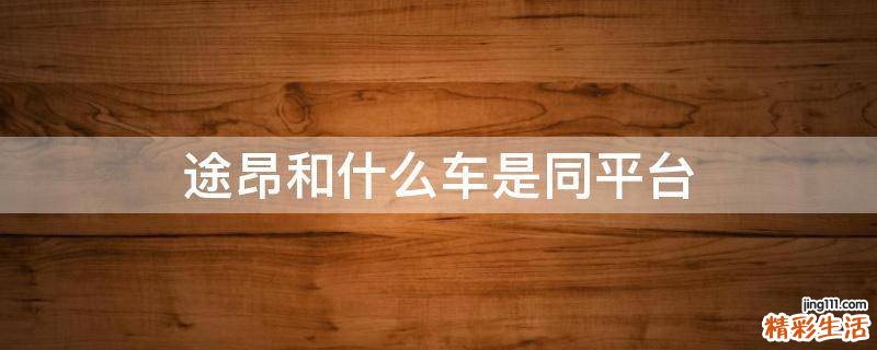 途昂和什么车是同平台