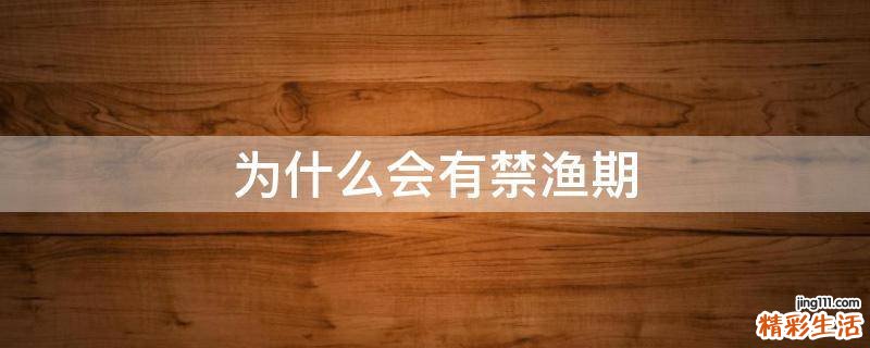 为什么会有禁渔期
