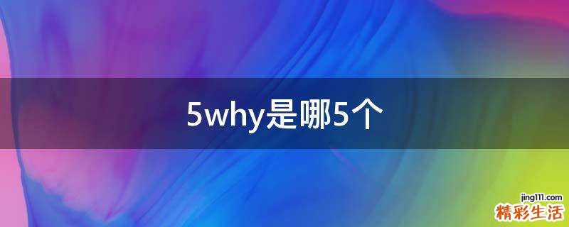 5why是哪5个