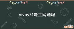 vivoy51是全网通吗