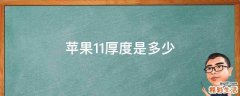 苹果11厚度是多少