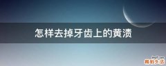 怎样去掉牙齿上的黄渍