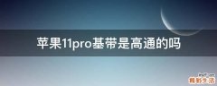 苹果11pro基带是高通的吗
