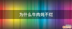 为什么牛肉炖不烂