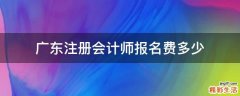 广东注册会计师报名费多少