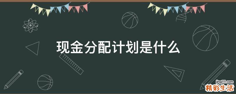 现金分配计划是什么