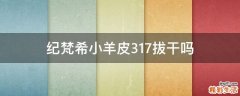 纪梵希小羊皮317拔干吗