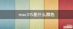mac315是什么颜色