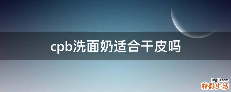 cpb洗面奶适合干皮吗