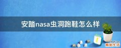 安踏nasa虫洞跑鞋怎么样