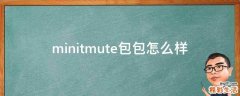 minitmute包包怎么样