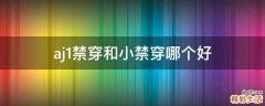 aj1禁穿和小禁穿哪个好