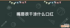 嘴唇很干涂什么口红