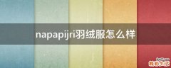 napapijri羽绒服怎么样
